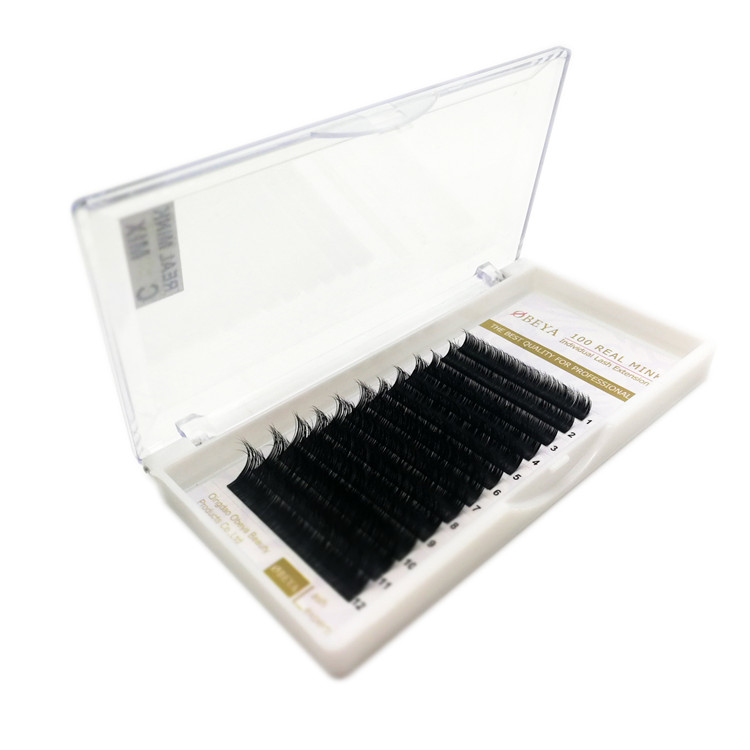 C and D Curl Wholesale Price for Real Mink Eyelash Extension with Customized Box in the Canada YY92